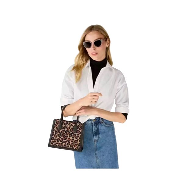 Kate Spade KH455 Ellie Spotted Leopard Small Tote Crossbody Shoulder Bag Handbag - Picture 9 of 12